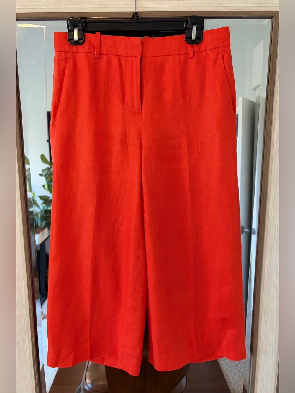 J. Crew Bright Red Wide-Leg Pants